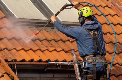Démoussage et hydrofuge de toiture à Larcan
